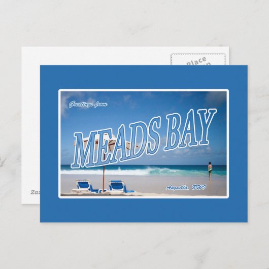 Meads Bay, Anguilla Postcard Postkarte (Vorne/Hinten)