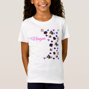 Meagan, Name, Logo mit Guinea Schweine und Stiefmü T-Shirt