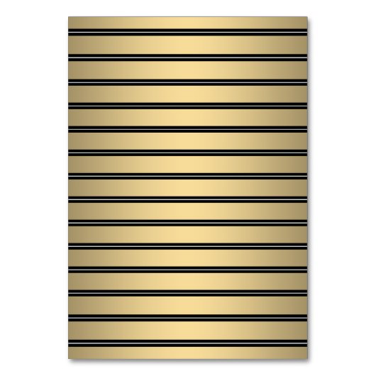 Meal Choice Elegant Black and Gold Escort Card Tischnummer (Rückseite)