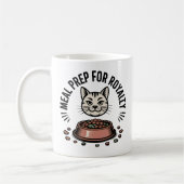 Meal Prep for Royalty | Cat Humor Design Kaffeetasse (Links)
