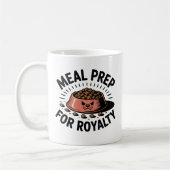Meal Prep for Royalty | Dog & Cat Humor Design Kaffeetasse (Links)