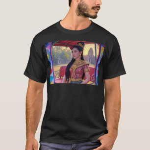 Mealea fährt selbstfahrende Tuk Tuk auf der Ta Pro T-Shirt