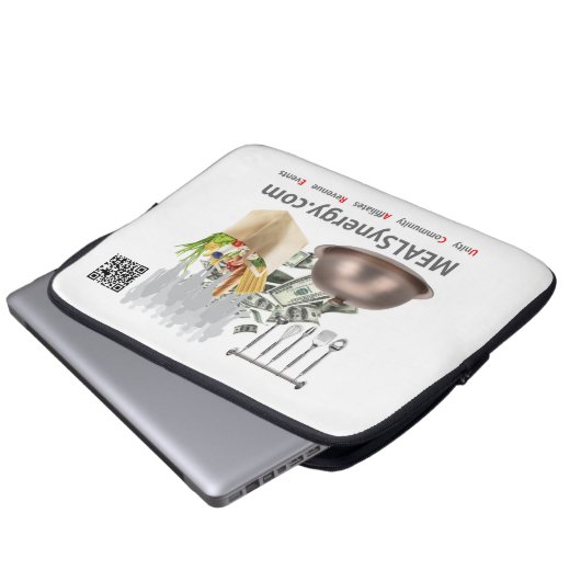 MEALSynergy - Laptop-Sieb 13" Laptopschutzhülle (Vorne Knopf)