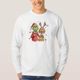 Mean Green Coffee, Funny Christmas Caffeine Vibes T-Shirt
