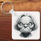 "Mean Nancy" Aluminum Keychain Schlüsselanhänger (Vorderseite)