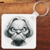 "Mean Nancy" Aluminum Keychain Schlüsselanhänger (Rückseite)