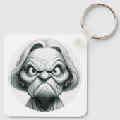 "Mean Nancy" Aluminum Keychain Schlüsselanhänger (Rückseite)