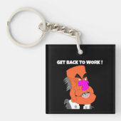 mean puppet boss - Get back to work ! Schlüsselanhänger (Vorderseite)