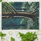 Meander Geschirrtuch (Gefaltet)