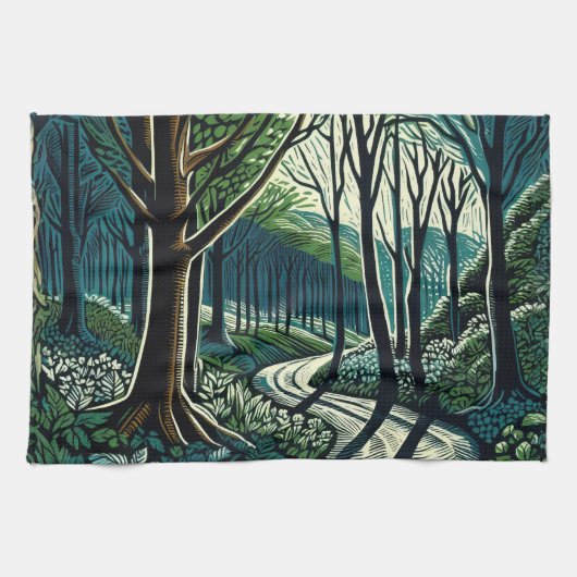 Meander Geschirrtuch (Horizontal)