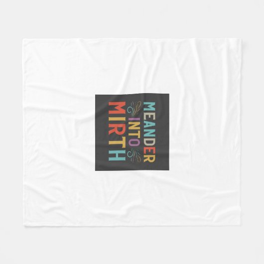 "Meander in Mirth Fleecedecke (Vorderseite (Horizontal))