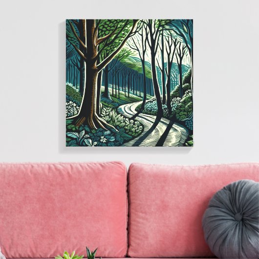 Meander Leinwanddruck (Insitu (Wohnzimmer))