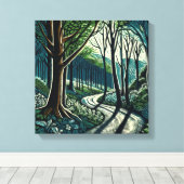 Meander Leinwanddruck (Insitu (Holzboden))