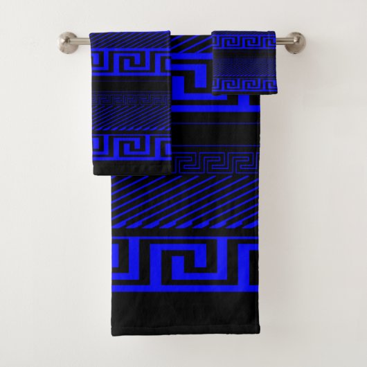 Meander Line Art Badhandtuch Set (Insitu)