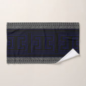 Meander Line Art Badhandtuch Set (Handtuch)