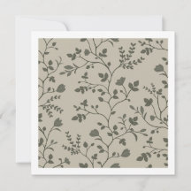 Meandering Florals Gentle Earthy Botanicals Card