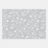 Meandering Florals Gentle Muted Botanicals Geschenkpapier Set (Vorderseite 2)