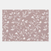Meandering Florals Gentle Muted Botanicals Geschenkpapier Set (Vorderseite)