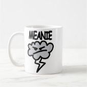 Meanie Cloud Lightning Funny Kaffeetasse (Links)