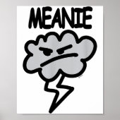 Meanie Cloud Lightning Funny Poster (Vorne)