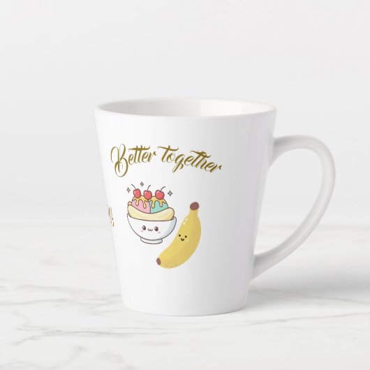 Meaningful Gift for Couples – Elegant Lov Milchtasse (Rechts)