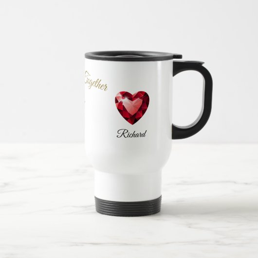 Meaningful Gift for her – Elegant Love Reisebecher (Rechts)