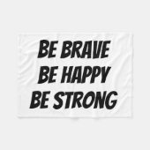 Meaningful Motivational Positive Quote Fleecedecke (Vorderseite (Horizontal))