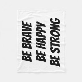 Meaningful Motivational Positive Quote Fleecedecke