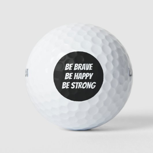 Meaningful Motivational Positive Quote Golfball (Vorderseite)