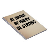 Meaningful Motivational Positive Quote Notizblock (Rechte Seite)