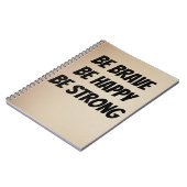 Meaningful Motivational Positive Quote Notizblock (Linke Seite)