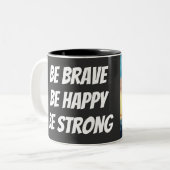 Meaningful Motivational Positive Quote Zweifarbige Tasse (Vorderseite Links)