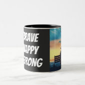 Meaningful Motivational Positive Quote Zweifarbige Tasse (Mittel)