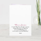 Meaningful Pink Sakura Flower Friendship Card Karte (Rückseite)