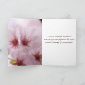 Meaningful Pink Sakura Flower Friendship Card Karte (Innenseite)