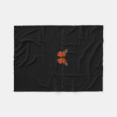 Meaningful The Only Orange Monarch I Want Butterfl Fleecedecke (Vorderseite (Horizontal))