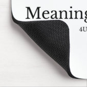 MeaningfulLiving Brand red phrase logo Mousepad (Ecke)