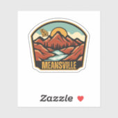 Meansville, Georgien Aufkleber (Blatt)