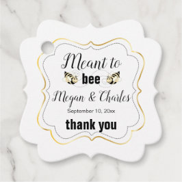 Meant Bee Quote Foto Hochzeit Vielen Dank Geschenkanhänger