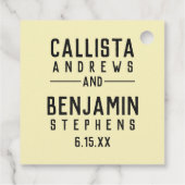 Meant Bee Quote Gold Honeycomb Brautparty Geschenkanhänger (Rückseite)