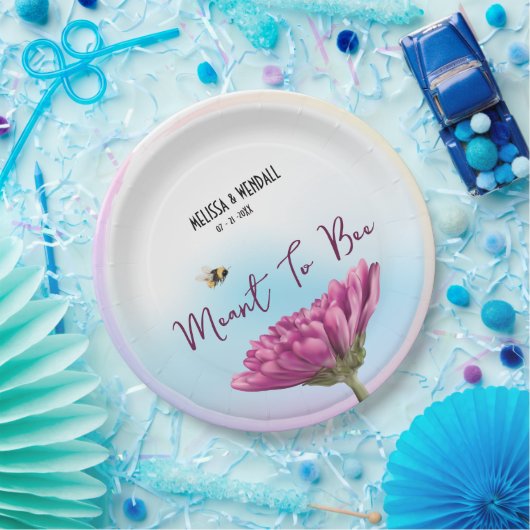 Meant to be Mauve Floral Pappteller (Party)