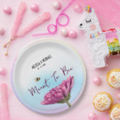 Meant to be Mauve Floral Pappteller (Party)