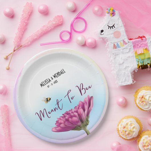 Meant to be Mauve Floral Pappteller (Party)