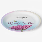 Meant to be Mauve Floral Pappteller (Schrägansicht)