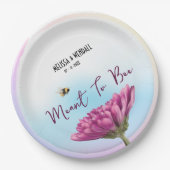 Meant to be Mauve Floral Pappteller (Vorderseite)