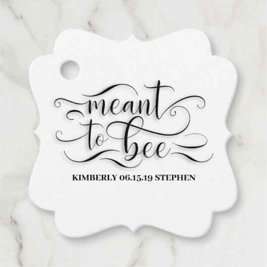 Meant To Bee Honig Geschenkanhänger (Vorderseite)