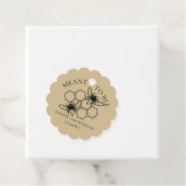 Meant to Bee Kraft Wedding Vielen Dank Geschenkanhänger (Beispiel)