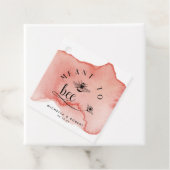 Meant to Bee, Rose Gold Aquarellfärbung Geschenkanhänger (Beispiel)