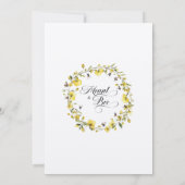 Meant to Bee Rustic Save the Date Einladung (Rückseite)