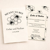 Meant to Bee Sweet Wedding  Einladung